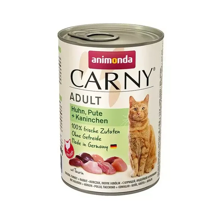 Animonda Carny Adult - Kura, morka a králik 400g