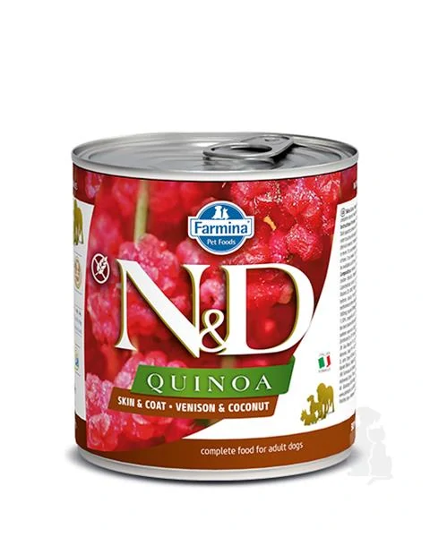 Farmina N&D dog QUINOA venison & coconut konzerva 285 g