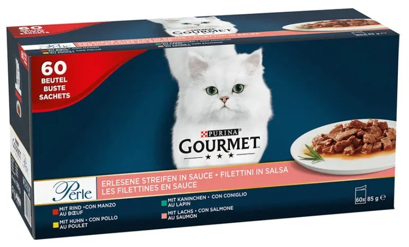 Gourmet Perle Multipack minifiletky v šťave 60x85g