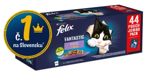 Felix Fantastic hovädzie, kuracie, losos, tuniak v želé 44ks x 85 g
