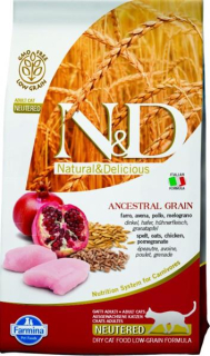 Farmina N&D cat AG adult, neutered, chicken, spelt, oats & pomegranate 5 kg