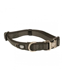 Obojok DUVO+ EXPLOR NORTH nylon čierny 35-55cm/20mm